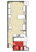 Centre Point Silom, Bangkok - Studio (Type A)