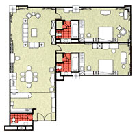 Centre Point Silom, Bangkok - Two Bedroom (Type O)