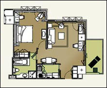 Centre Point Wireless Road, Bangkok - One Bedroom (Type D)