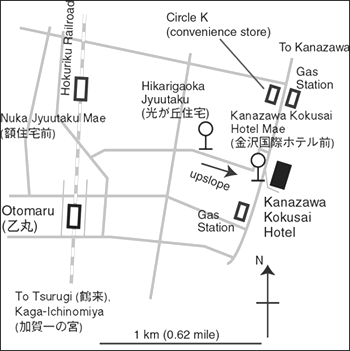 Kanazawa Kokusai Hotel - Map