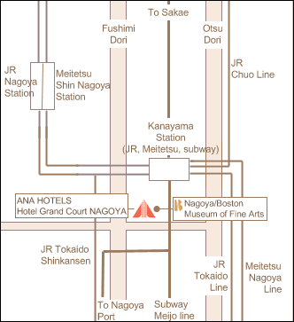 ANA Hotel Grand Court Nagoya - Map