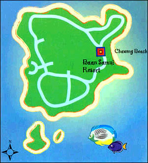 Baan Samui Resort - Map