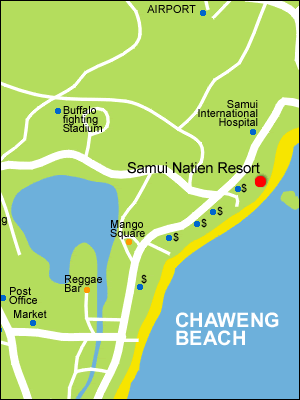 Samui Natien Resort, Koh Samui - Map