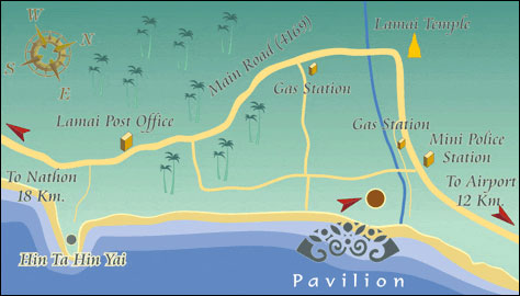 Pavilion Samui Boutique Resort, Koh Samui - Map